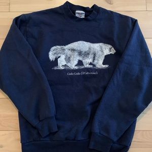 Vintage University of Michigan Wolverine (Gulo gulo) pullover sweatshirt